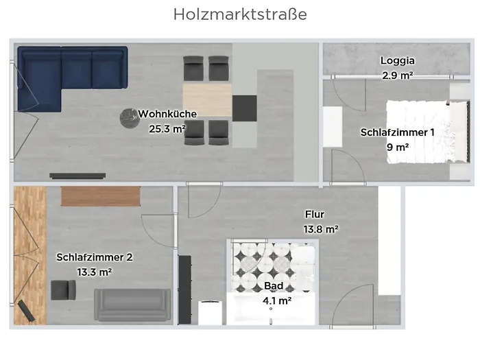 Holzmarktstrasse Апартаменты *